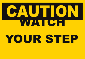 Picture of Watch Your Step Signs 861355610