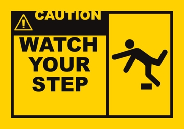 Picture of Watch Your Step Signs 861355611