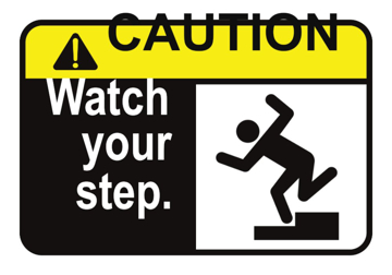 Picture of Watch Your Step Signs 861355612
