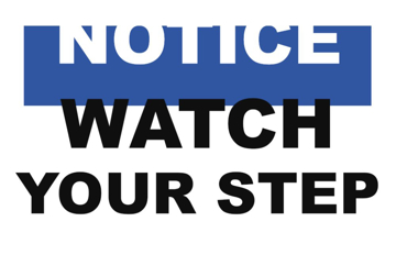 Picture of Watch Your Step Signs 861355644