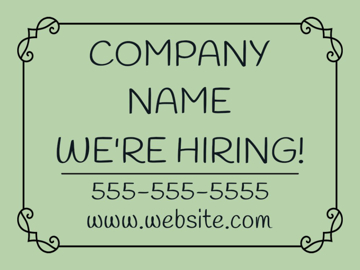 Picture of Now Hiring Sign 8
