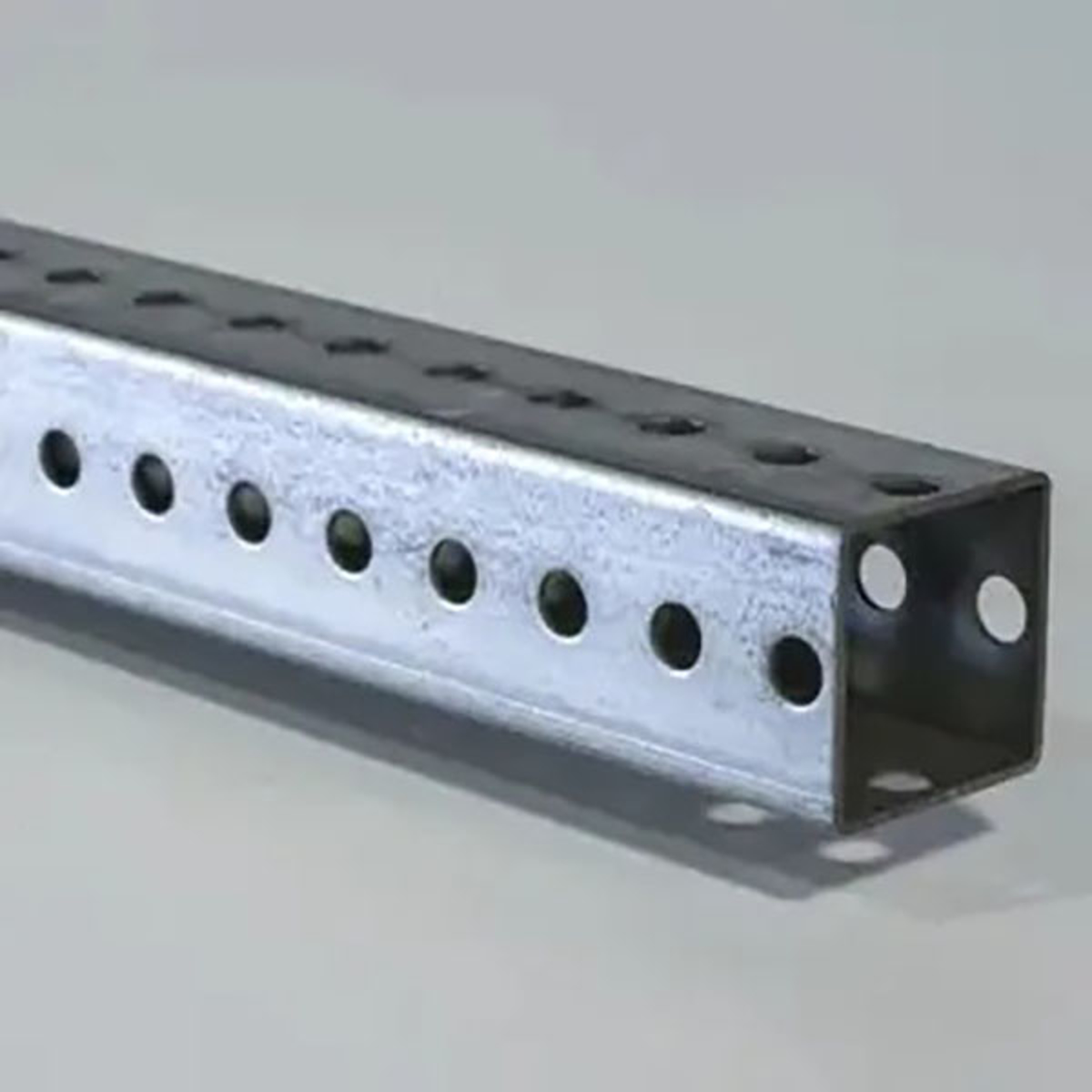 8' - Galvanized Steel Square Post Template Customization