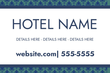 Picture of Hospitality 6-12" x 18"