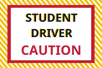 Picture of 12" x 18" Student Driver 4
