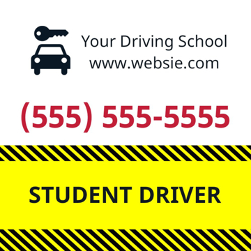 Picture of 24" x 24" Student Driver 3