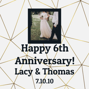 Picture of 12" x 12" Anniversary 4