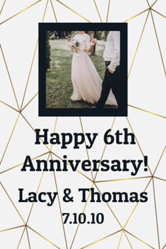 Picture of 18" x 12" Anniversary 4