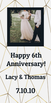 Picture of 24" x 12" Anniversary 4