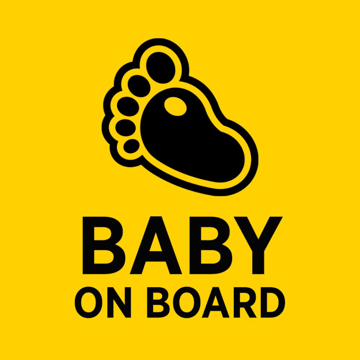 Picture of 24" x 24" Baby On Board 1