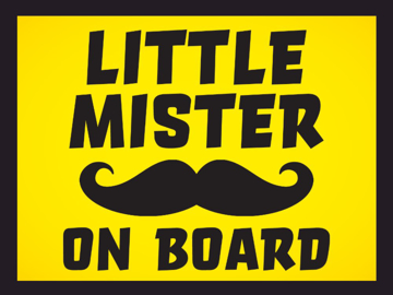 Picture of 9" x 12" Baby On Board 5