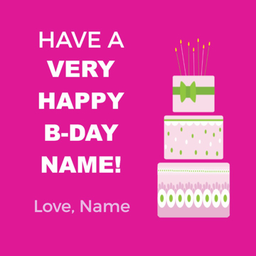 Picture of 12" x 12" Birthday 3