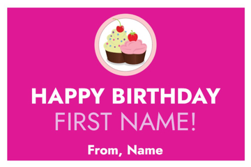 Picture of 12" x 18" Birthday 8