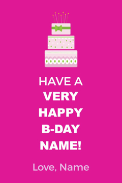 Picture of 18" x 12" Birthday 3