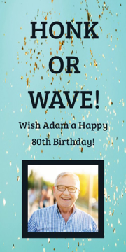 Picture of 24" x 12" Birthday 4