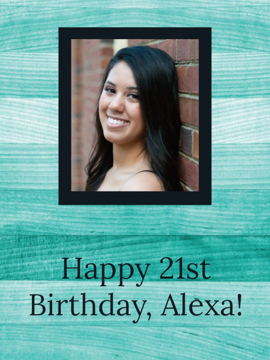 Picture of 24" x 18" Birthday 5