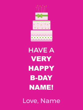 Picture of 24" x 18" Birthday 3