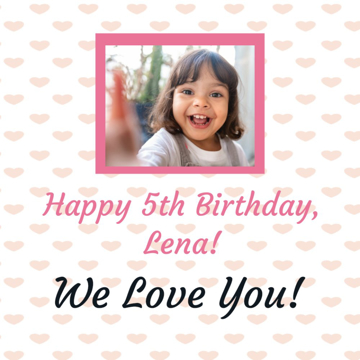 Picture of 24" x 24" Birthday 3