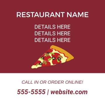 Picture of 12" x 12" Restaurant 23