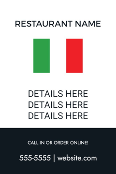 Picture of 18" x 12" Restaurant 20