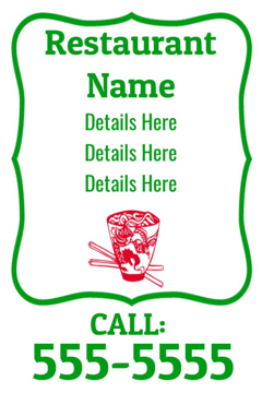 Picture of 18" x 12" Restaurant 5