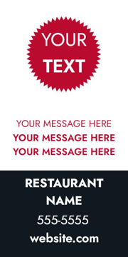 Picture of 24" x 12" Restaurant 15