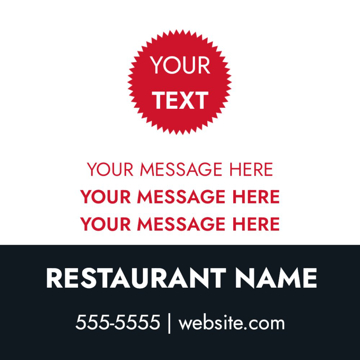 Picture of 24" x 24" Restaurant 15