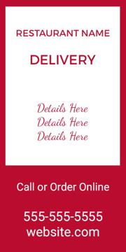 Picture of 24" x 12" Delivery 18