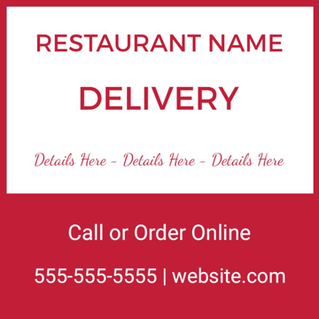 Picture of 24" x 24" Delivery 18