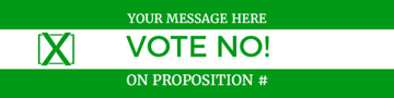 Picture of 6" x 24" Political Campaign 14