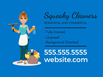 Picture of 9" x 12" Cleaning Services 878756832