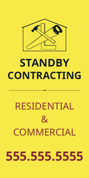 Picture of 24" x 12" Contractor Services 3772506