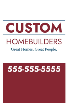 Picture of 18" x 12" Contractor Services 3530658