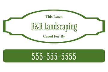 Picture of 12" x 18" Landscaping Services 17099863