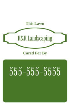 Picture of 18" x 12" Landscaping Services 17099863
