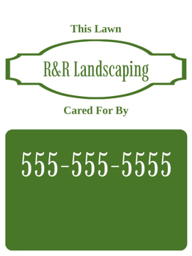 Picture of 24" x 18" Landscaping Services 17099863