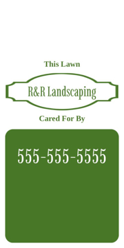 Picture of 24" x 12" Landscaping Services 17099863