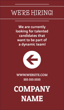 Picture of Now Hiring 6 - 81" x 47"