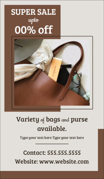 Picture of Retail-BagShop-01 - 81" x 47"