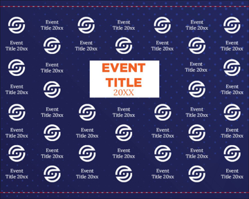 Picture of Repeating Logo 3 - 8ft x 10ft