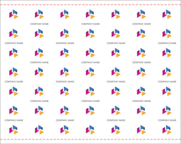 Picture of Repeating Logo 4 - 8ft x 10ft