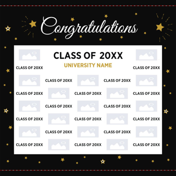 Picture of Graduation Tension Fabric Banner 3 - 8ft x 8ft