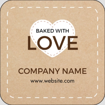 Picture of Food & Beverage Sticker 6 - Rounded Square 2" x 2"