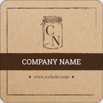 Picture of Food & Beverage Sticker 8 - Rounded Square 3" x 3"