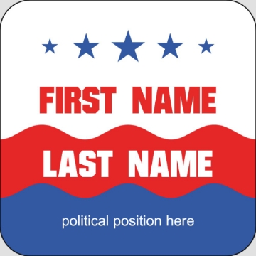 Picture of Political Stickers 1 - Rounded Square 2" x 2"
