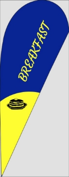 Picture of Restaurants 2 - 10ft Teardrop Flag