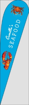 Picture of Restaurants 12 - 15ft Teardrop Flag