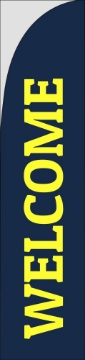 Picture of Welcome 1 - 15.5ft Straight Flag