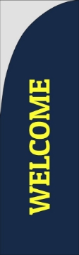 Picture of Welcome 1 - 7.5ft Straight Flag