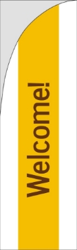 Picture of Welcome 2 - 7.5ft Straight Flag