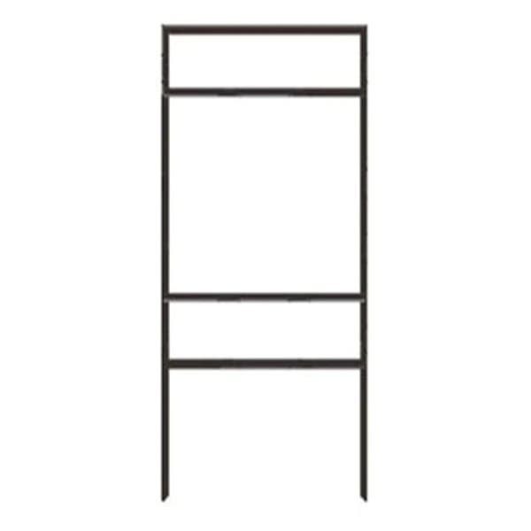 30in H x 24in W Metal Frame - 2 Riders (Black)
